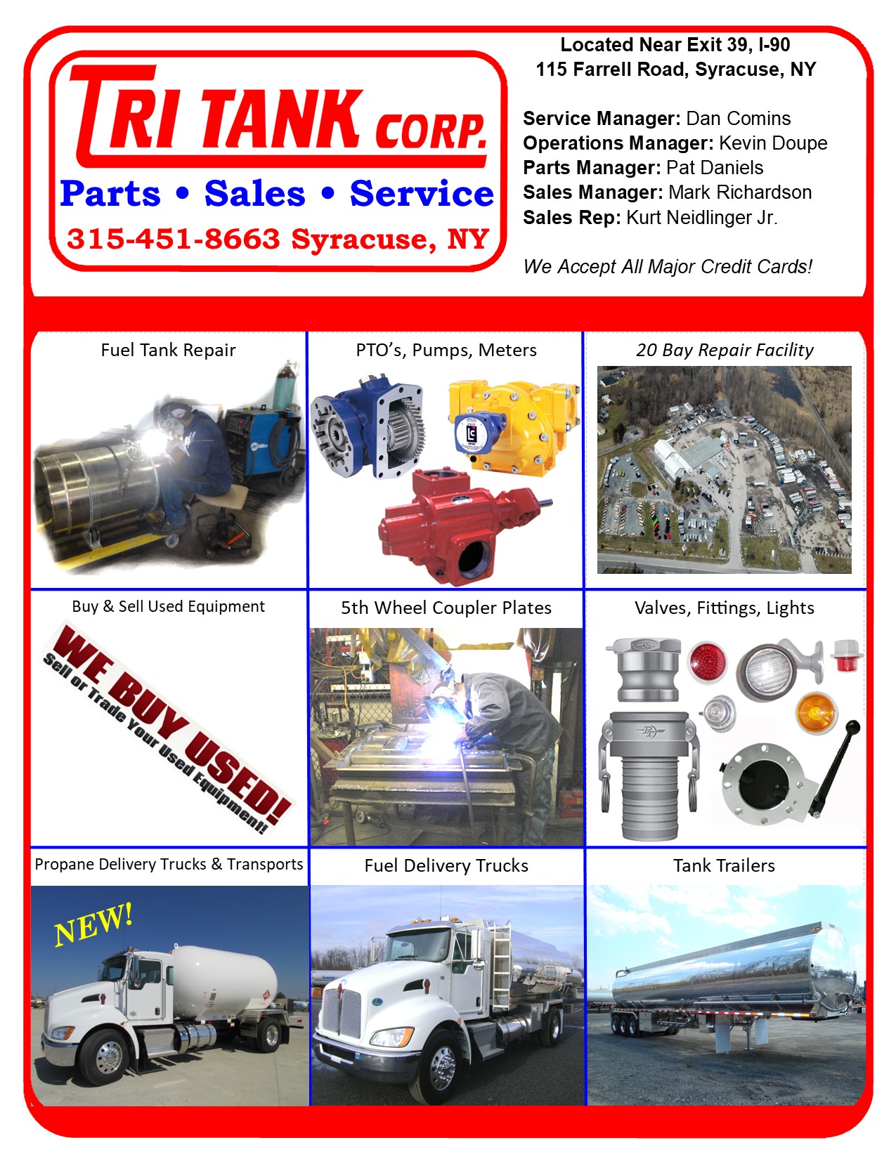 Parts Tri Tank Corp. New York Tank Trailer & Trailer Sales Company